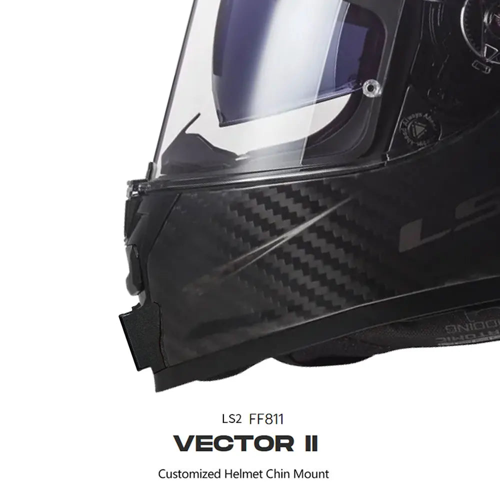 Para LS2 FF811 VECTOR 2 casco de motocicleta personalizado soporte de barbilla para GoPro Hero13 12 Insta360 X4 X3 Ace pro DJI Action 5 4 cámara
