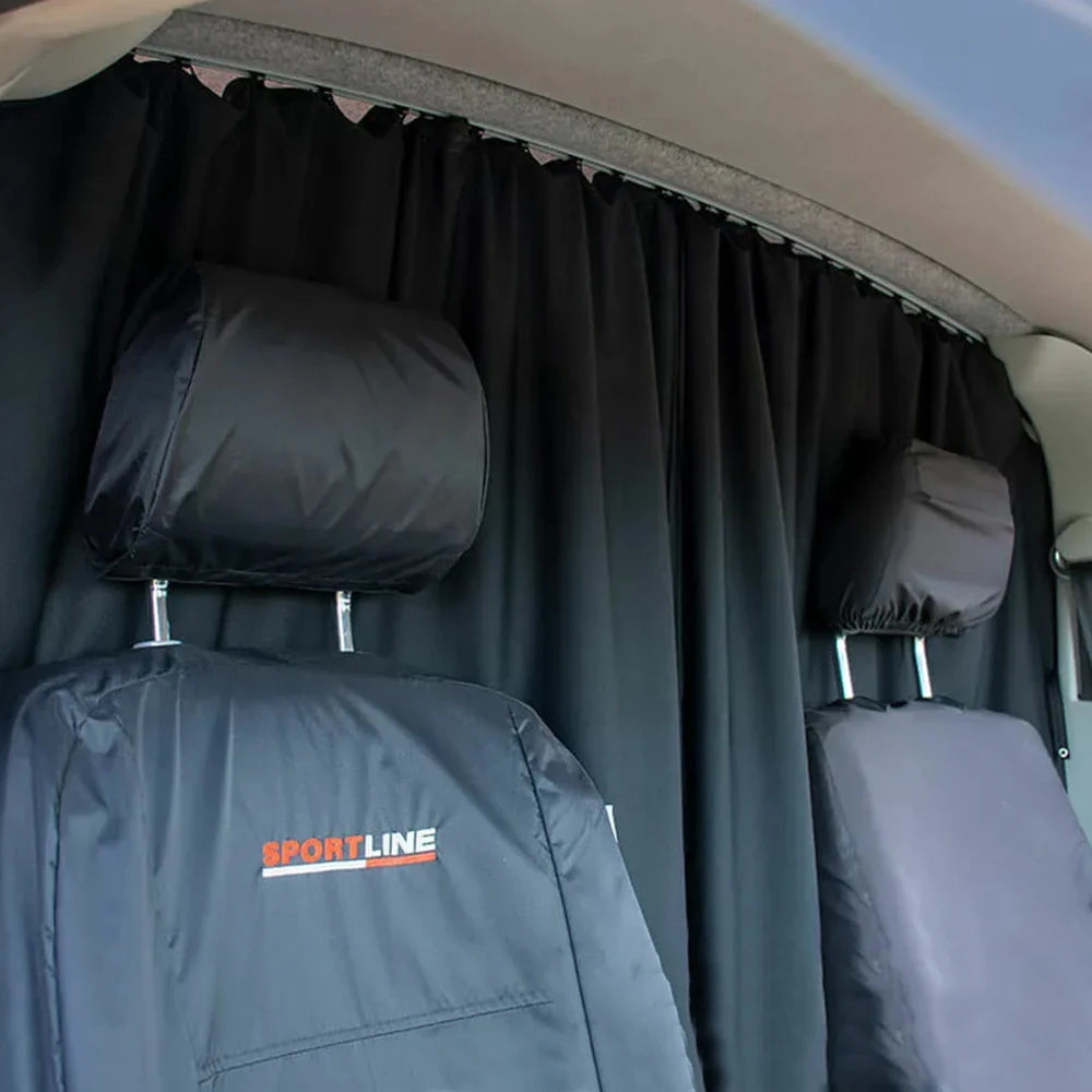 Cortinas de Privacidad para Coche, Cortinas de Partición Delantera y Trasera para Cabina de Autocaravana, Cortinas para Camper Van para Fiat DUCATO, Volkswagen T5T6, Ford TRANSIT