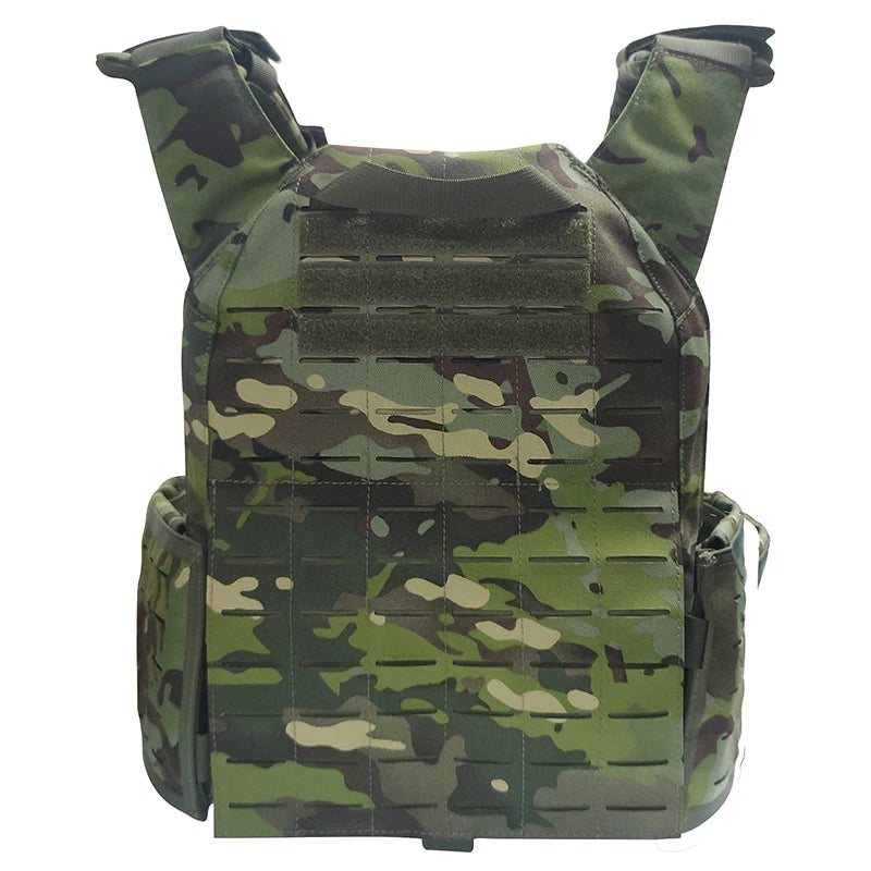 EMERSONGEARS-portador de placa de nailon 1000D, chaleco táctico para exteriores, chaleco MOLLE protector ajustable para caza