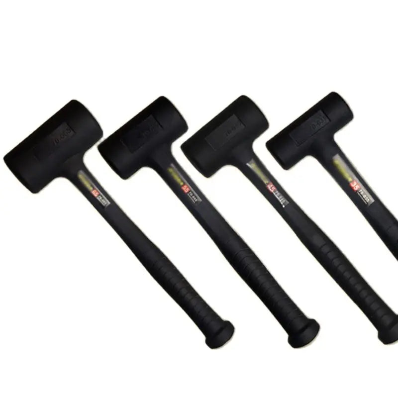 Martillo de mazo de goma endurecido, cabezal de martillo de goma para suelos, carpintería, tareas de soplado suave, 290 mm, 305 mm, 360 mm, 385 mm