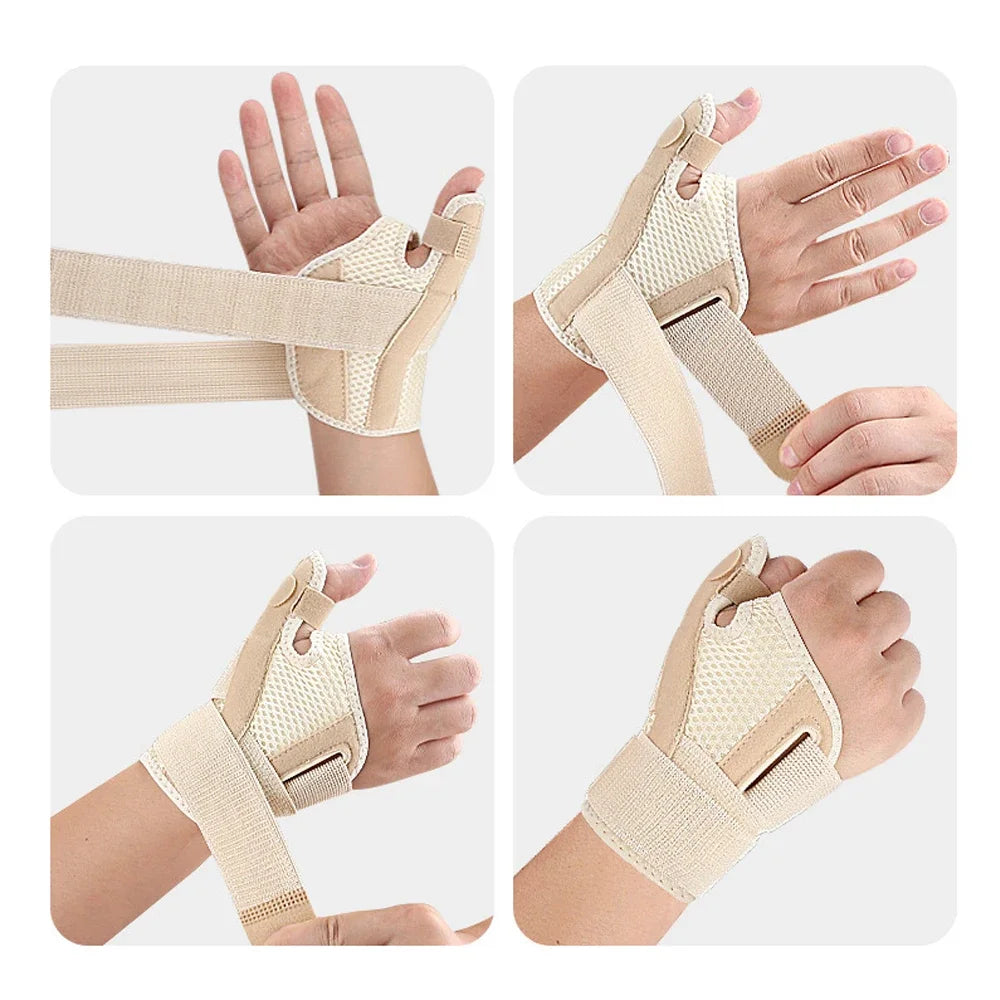 Muñequera para pulgar, férula Spica para tendinitis, artritis, CMC, mano izquierda o derecha, se adapta a deportes para hombres y mujeres, 1 Uds.