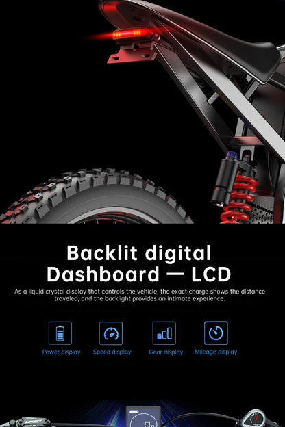 EKX X21 Max motocicletas eléctricas 3000W motores sin escobillas sin engranajes 60V30AH velocidad de la batería de litio 85Kmh bicicleta eléctrica todoterreno para adultos