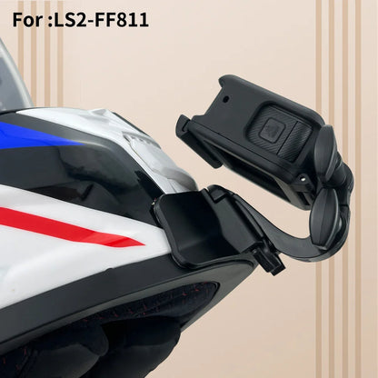 Casco de motocicleta personalizado premium TUYU LS2 MX701 ff 801358   Soporte de barbilla de aluminio para accesorios GoPro Hero10 Insta360 X2 3 DJI