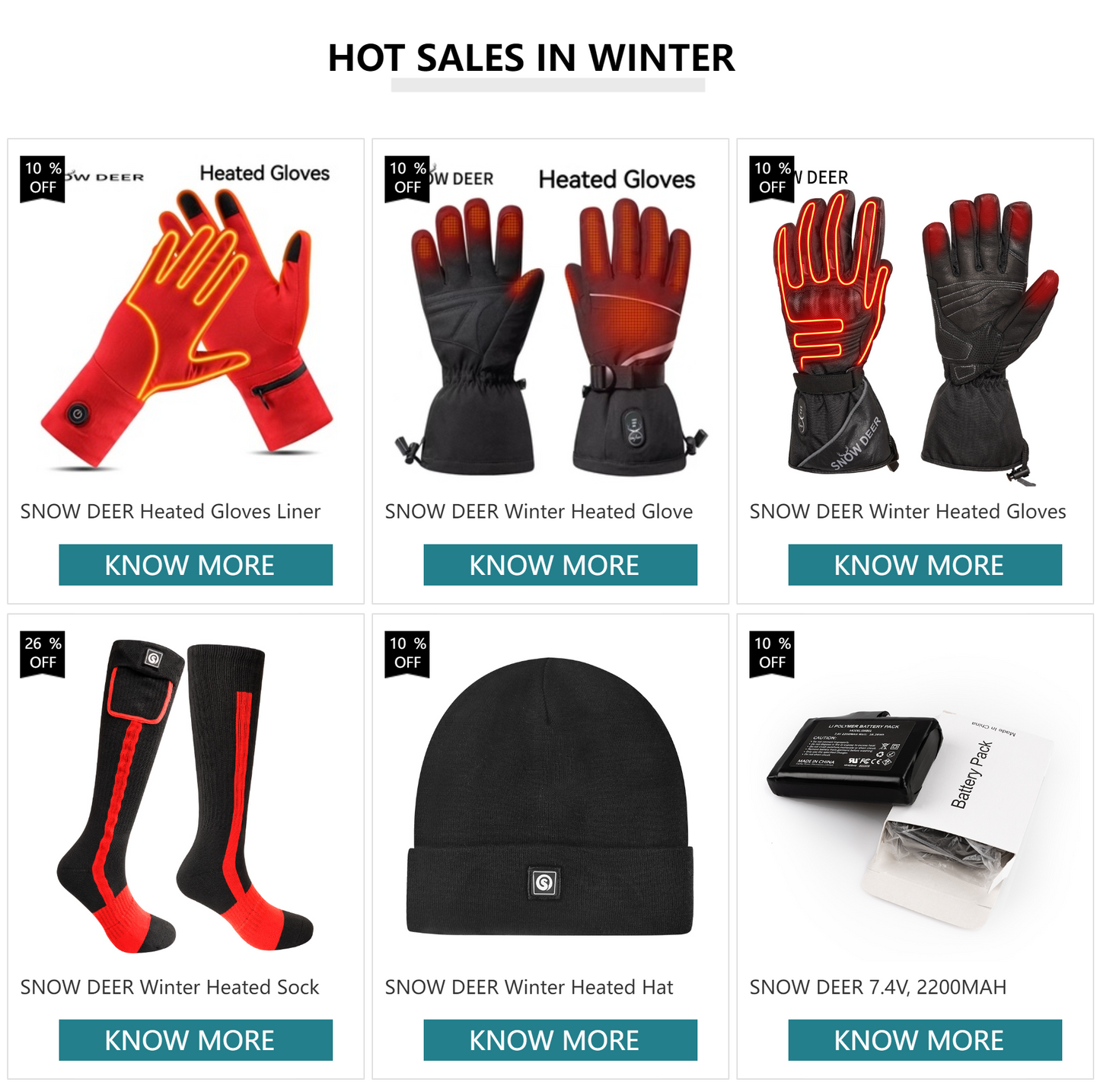 SNOW DEER-guantes calefactables de invierno para hombre y mujer, guantes térmicos de esquí para motocicletas eléctricas, cargador de batería recargable resistente al agua