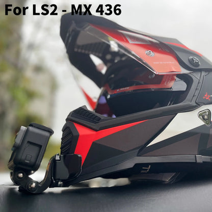 Casco de motocicleta personalizado premium TUYU LS2 MX701 ff 801358   Soporte de barbilla de aluminio para accesorios GoPro Hero10 Insta360 X2 3 DJI