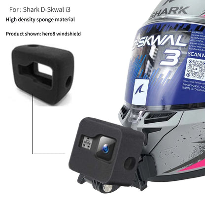 Soporte de barbilla para casco de motocicleta Shark D-Skwal i3 personalizado para GoPro Hero13, Insta360 OneX3, RS y accesorios para cámaras DJI Action