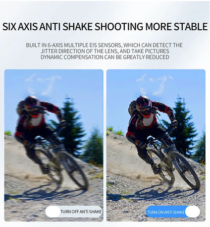 Mini cámara 4K HD 60FPS Wifi Deporte al aire libre 170 °   Cámara gran angular para casco de motocicleta y bicicleta, resistente al agua, con pantalla LED