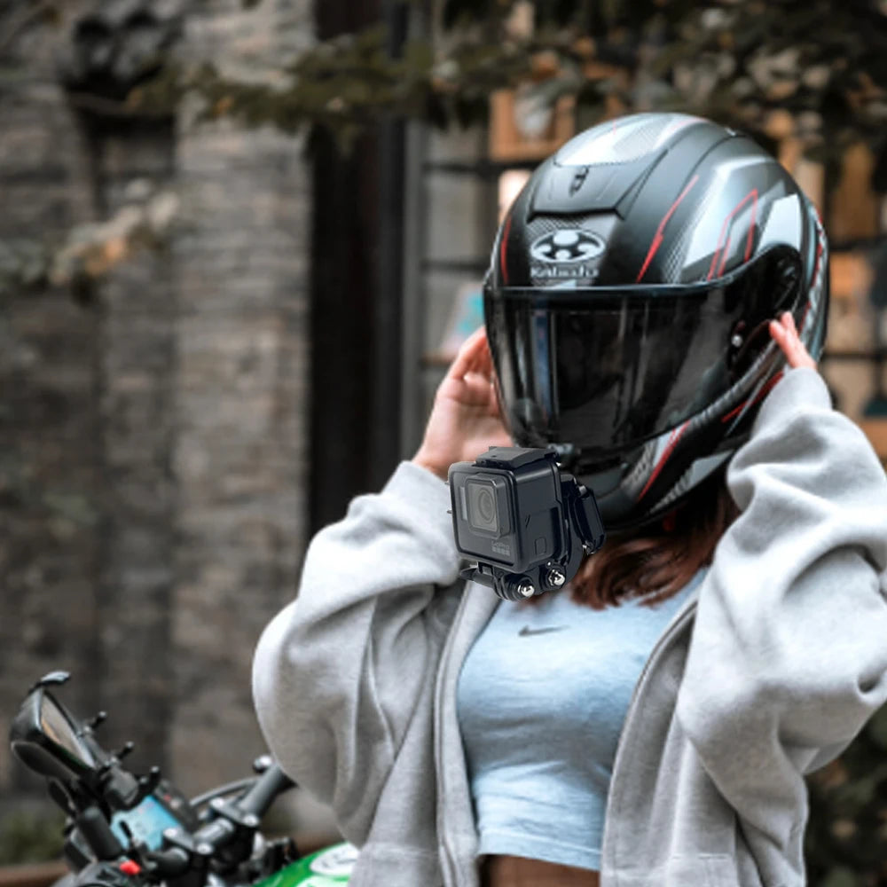 TUYU Premium casco de motocicleta personalizado Agv Pista GPRR K1 K5S K6luminium soporte de barbilla para GoPro Max Hero10 Insta360 One X2 R DJI