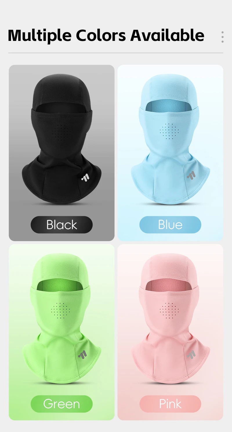 WEST BIKING-casco para bicicleta, pasamontañas cálido para ciclismo de invierno, cubierta para la cabeza a prueba de frío para exteriores, máscara facial completa, forro para casco de motocicleta
