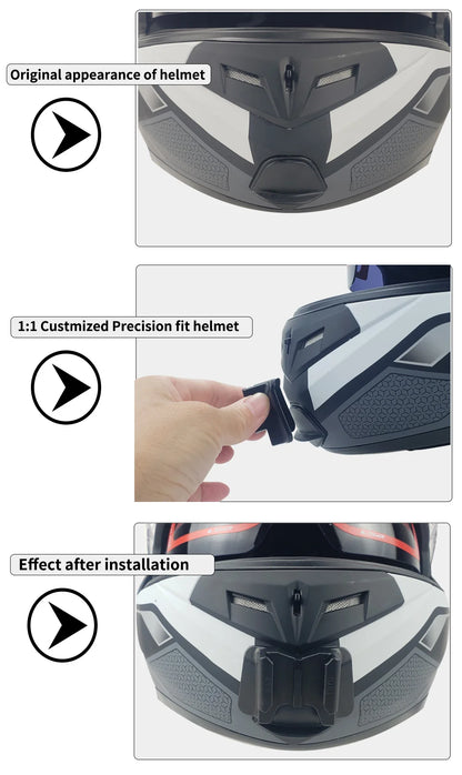 Casco de motocicleta personalizado premium TUYU LS2 MX701 ff 801358   Soporte de barbilla de aluminio para accesorios GoPro Hero10 Insta360 X2 3 DJI