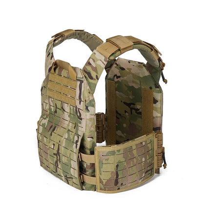 EMERSONGEARS-portador de placa de nailon 1000D, chaleco táctico para exteriores, chaleco MOLLE protector ajustable para caza