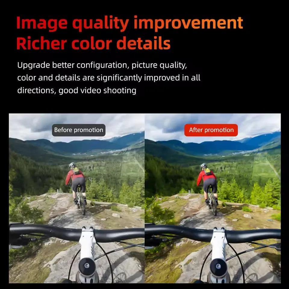 Cámara de acción deportiva C110 C110+, 5G, Wifi, 4K, EIS, casco de bicicleta, motocicletas, dispositivo de monitoreo de ciclismo, impermeable, WiFi 2,4G, cámara deportiva