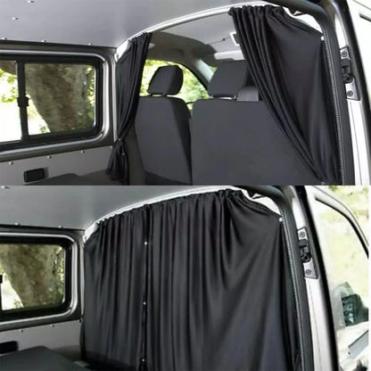 Cortinas de Privacidad para Coche, Cortinas de Partición Delantera y Trasera para Cabina de Autocaravana, Cortinas para Camper Van para Fiat DUCATO, Volkswagen T5T6, Ford TRANSIT