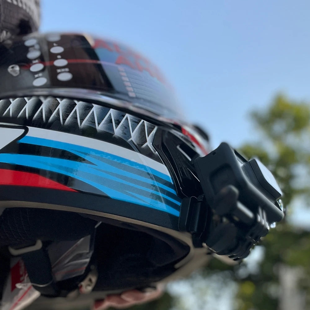 Casco de motocicleta personalizado premium TUYU LS2 MX701 ff 801358   Soporte de barbilla de aluminio para accesorios GoPro Hero10 Insta360 X2 3 DJI